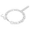 Collar Millenia con cortes variados, blanco, chapado en rodio Collar Millenia con cortes variados, blanco, chapado en rodio
