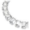 Collar Millenia con cristales extragrandes, talla octogonal, blanco, chapado en rodio Collar Millenia con cristales extragrandes, talla octogonal, blanco, chapado en rodio