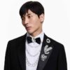 Collar Millenia con cristales extragrandes, talla octogonal, blanco, chapado en rodio Collar Millenia con cristales extragrandes, talla octogonal, blanco, chapado en rodio