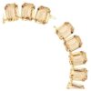 Collar Millenia con cristales extragrandes, talla octogonal, color caramelo, chapado en tono dorado Collar Millenia con cristales extragrandes, talla octogonal, color caramelo, chapado en tono dorado