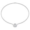 Collar Octagon con diamantes cultivados en laboratorio, 12,86 Ct en total, forma octogonal, oro blanco de 18 quilates Collar Octagon con diamantes cultivados en laboratorio, 12,86 Ct en total, forma octogonal, oro blanco de 18 quilates