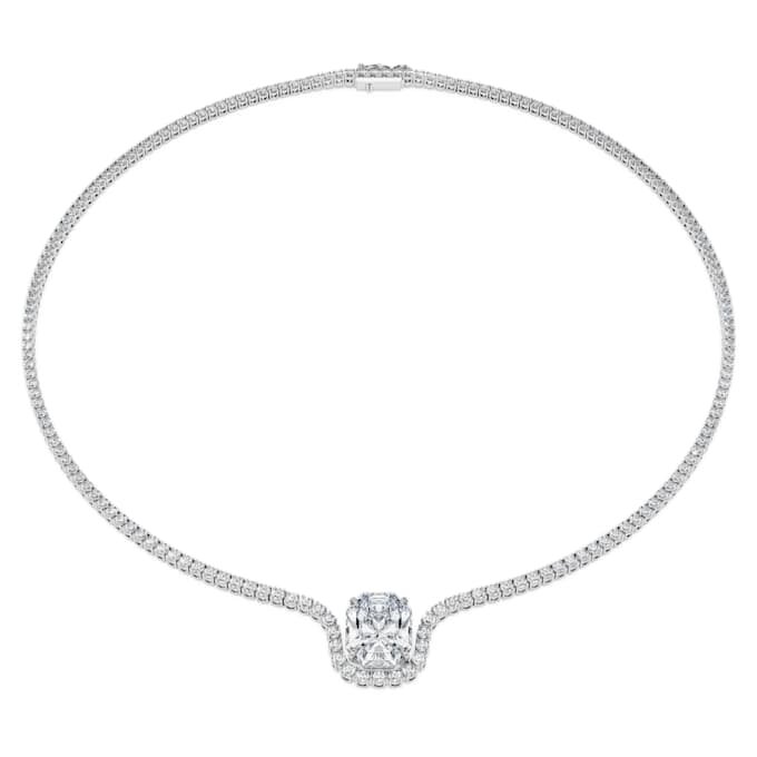 Collar Octagon con diamantes cultivados en laboratorio, 12,86 Ct en total, forma octogonal, oro blanco de 18 quilates Collar Octagon con diamantes cultivados en laboratorio, 12,86 Ct en total, forma octogonal, oro blanco de 18 quilates