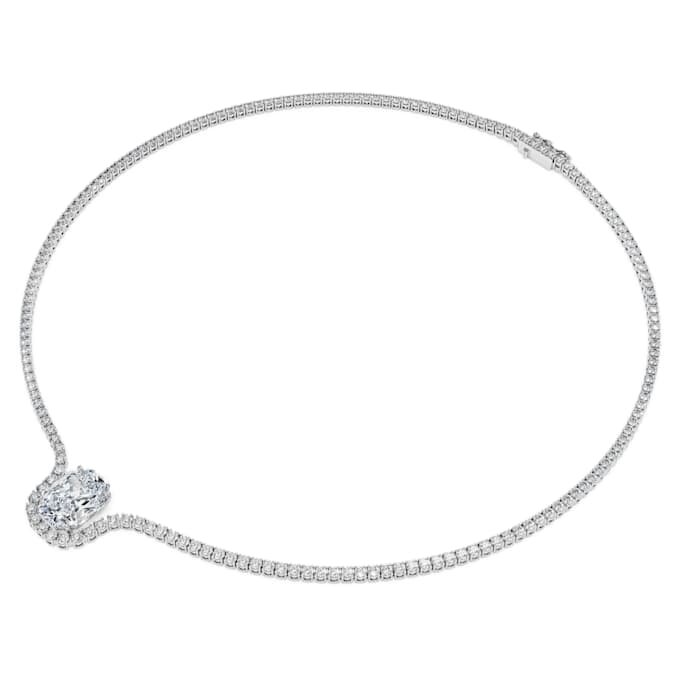 Collar Octagon con diamantes cultivados en laboratorio, 12,86 Ct en total, forma octogonal, oro blanco de 18 quilates Collar Octagon con diamantes cultivados en laboratorio, 12,86 Ct en total, forma octogonal, oro blanco de 18 quilates