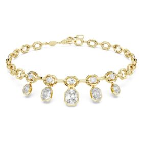 Collar octogonal con diamantes cultivados en laboratorio, 12,56 ct en total, formas variadas, oro amarillo de 18 quilates Collar octogonal con diamantes cultivados en laboratorio, 12,56 ct en total, formas variadas, oro amarillo de 18 quilates