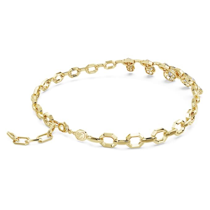 Collar octogonal con diamantes cultivados en laboratorio, 12,56 ct en total, formas variadas, oro amarillo de 18 quilates Collar octogonal con diamantes cultivados en laboratorio, 12,56 ct en total, formas variadas, oro amarillo de 18 quilates