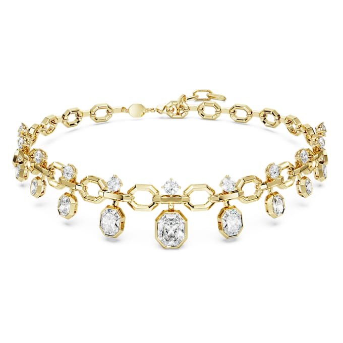 Collar octogonal con diamantes cultivados en laboratorio, 18,39 ct en total, formas variadas, oro amarillo de 18 quilates Collar octogonal con diamantes cultivados en laboratorio, 18,39 ct en total, formas variadas, oro amarillo de 18 quilates