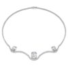 Collar octogonal con diamantes cultivados en laboratorio, 19,90 ct en total, forma octogonal, oro blanco de 18 quilates Collar octogonal con diamantes cultivados en laboratorio, 19,90 ct en total, forma octogonal, oro blanco de 18 quilates
