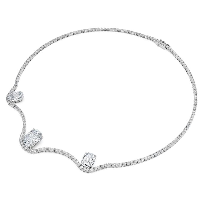 Collar octogonal con diamantes cultivados en laboratorio, 19,90 ct en total, forma octogonal, oro blanco de 18 quilates Collar octogonal con diamantes cultivados en laboratorio, 19,90 ct en total, forma octogonal, oro blanco de 18 quilates