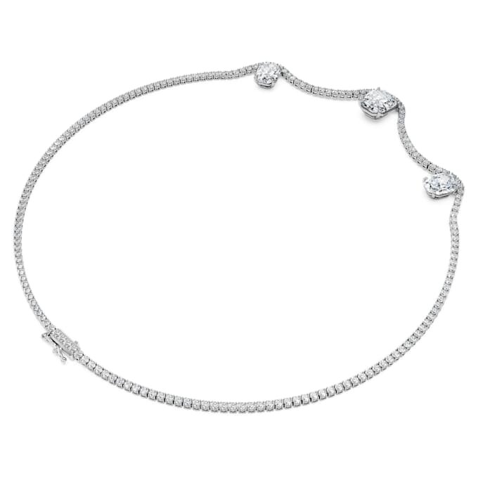 Collar octogonal con diamantes cultivados en laboratorio, 19,90 ct en total, forma octogonal, oro blanco de 18 quilates Collar octogonal con diamantes cultivados en laboratorio, 19,90 ct en total, forma octogonal, oro blanco de 18 quilates
