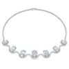 Collar octogonal con diamantes cultivados en laboratorio, 37,70 Ct en total, forma octogonal, oro blanco de 18 quilates Collar octogonal con diamantes cultivados en laboratorio, 37,70 Ct en total, forma octogonal, oro blanco de 18 quilates