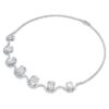 Collar octogonal con diamantes cultivados en laboratorio, 37,70 Ct en total, forma octogonal, oro blanco de 18 quilates Collar octogonal con diamantes cultivados en laboratorio, 37,70 Ct en total, forma octogonal, oro blanco de 18 quilates