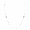 Collar «Snake Strandage» con perlas de cristal, cortes variados, Año de la Serpiente, blanco, chapado en rodio Collar «Snake Strandage» con perlas de cristal, cortes variados, Año de la Serpiente, blanco, chapado en rodio