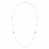 Collar «Snake Strandage» con perlas de cristal, cortes variados, Año de la Serpiente, blanco, chapado en rodio Collar «Snake Strandage» con perlas de cristal, cortes variados, Año de la Serpiente, blanco, chapado en rodio