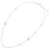 Collar «Snake Strandage» con perlas de cristal, cortes variados, Año de la Serpiente, blanco, chapado en rodio Collar «Snake Strandage» con perlas de cristal, cortes variados, Año de la Serpiente, blanco, chapado en rodio