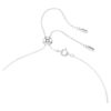 Collar Stilla Attract Y, corte redondo, azul, chapado en rodio
