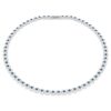 Collar Una Angelic, corte redondo, azul, chapado en rodio Collar Una Angelic, corte redondo, azul, chapado en rodio