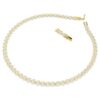 Collar Una Angelic, corte redondo, pequeño, blanco, chapado en tono dorado Collar Una Angelic, corte redondo, pequeño, blanco, chapado en tono dorado