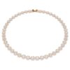Collar Una Angelic, corte redondo, tamaño mediano, blanco, chapado en tono oro rosa Collar Una Angelic, corte redondo, tamaño mediano, blanco, chapado en tono oro rosa