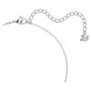Collar «Una» de corte redondo, blanco, chapado en rodio Collar «Una» de corte redondo, blanco, chapado en rodio