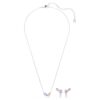 Conjunto Ariana Grande X Swarovski con cortes variados, multicolor, chapado en rodio Conjunto Ariana Grande X Swarovski con cortes variados, multicolor, chapado en rodio