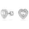 Conjunto Ariana Grande x Swarovski: cortes variados, corazón, blanco, chapado en rodio Conjunto Ariana Grande x Swarovski: cortes variados, corazón, blanco, chapado en rodio