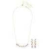 Conjunto Constella con cortes variados, multicolor, chapado en tono dorado Conjunto Constella con cortes variados, multicolor, chapado en tono dorado