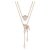 Conjunto de collares «Dragón y Fénix» (2), perla de cristal, garra de dragón, blanco, chapado en tono oro rosa Conjunto de collares «Dragón y Fénix» (2), perla de cristal, garra de dragón, blanco, chapado en tono oro rosa