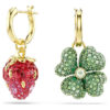 Conjunto de pendientes colgantes Idyllia (3), mariquita, trébol, fresa, multicolor, chapado en tono dorado Conjunto de pendientes colgantes Idyllia (3), mariquita, trébol, fresa, multicolor, chapado en tono dorado