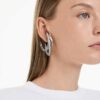 Conjunto de pendientes tipo «ear cuff» de la Colección Viena (3) Pluma, blanco, chapado en rutenio Conjunto de pendientes tipo «ear cuff» de la Colección Viena (3) Pluma, blanco, chapado en rutenio