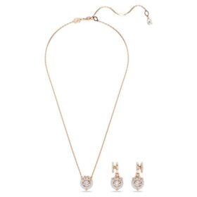 Conjunto Dragón y Fénix: Garra de dragón, blanco, chapado en tono oro rosa