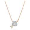 Conjunto Idyllia con cortes mixtos, corazón con flecha, chapado en tono oro blanco y rosa Conjunto Idyllia con cortes mixtos, corazón con flecha, chapado en tono oro blanco y rosa
