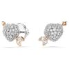 Conjunto Idyllia con cortes mixtos, corazón con flecha, chapado en tono oro blanco y rosa Conjunto Idyllia con cortes mixtos, corazón con flecha, chapado en tono oro blanco y rosa