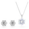 Conjunto «Magic Set» Copo de nieve, azul, chapado en rodio Conjunto «Magic Set» Copo de nieve, azul, chapado en rodio