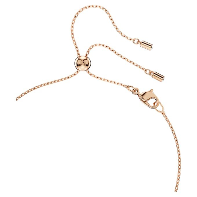 Conjunto Mesmera: corte en pera, corte redondo, blanco, chapado en tono oro rosa Conjunto Mesmera: corte en pera, corte redondo, blanco, chapado en tono oro rosa