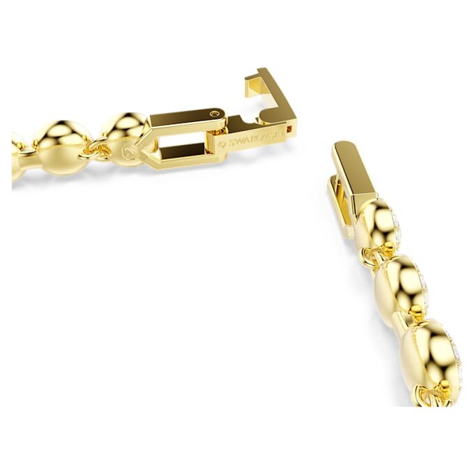 Conjunto «Una Angelic» de corte redondo, blanco, chapado en tono dorado Conjunto «Una Angelic» de corte redondo, blanco, chapado en tono dorado
