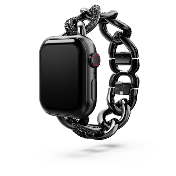 Correa de cadena para Apple Watch® de 40 mm y 41 mm, negra, acabado negro Correa de cadena para Apple Watch® de 40 mm y 41 mm, negra, acabado negro