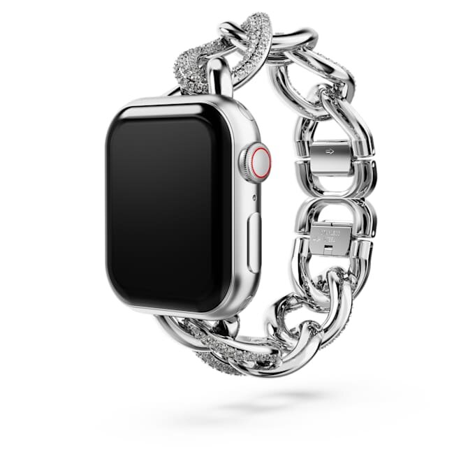 Correa de cadena para Apple Watch® de 40 mm y 41 mm, tono plateado, acero inoxidable Correa de cadena para Apple Watch® de 40 mm y 41 mm, tono plateado, acero inoxidable