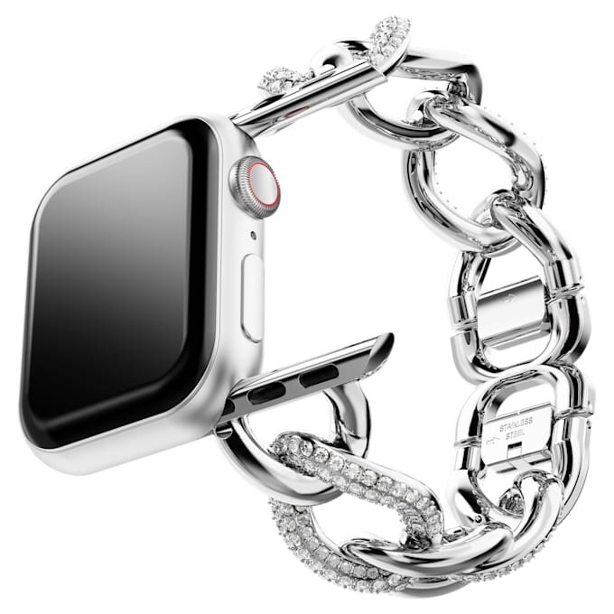 Correa de cadena para Apple Watch® de 40 mm y 41 mm, tono plateado, acero inoxidable Correa de cadena para Apple Watch® de 40 mm y 41 mm, tono plateado, acero inoxidable
