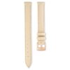 Correa de reloj de 12 mm (0,47″) de ancho, de piel, color beige, con acabado en tono oro rosa Correa de reloj de 12 mm (0,47″) de ancho, de piel, color beige, con acabado en tono oro rosa