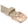 Correa de reloj de 12 mm (0,47″) de ancho, de piel, color beige, con acabado en tono oro rosa Correa de reloj de 12 mm (0,47″) de ancho, de piel, color beige, con acabado en tono oro rosa