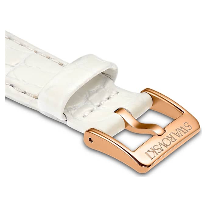Correa de reloj de 16 mm (0,63″) de ancho, correa de piel, blanca Correa de reloj de 16 mm (0,63″) de ancho, correa de piel, blanca