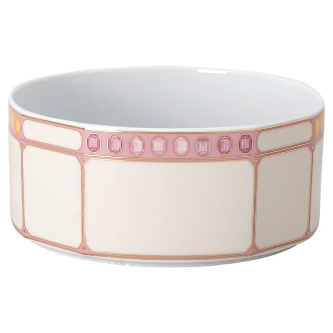 Cuenco Idyllia de porcelana, motivo de cristales estampado, color limón, pequeño, multicolor Cuenco Idyllia de porcelana, motivo de cristales estampado, color limón, pequeño, multicolor
