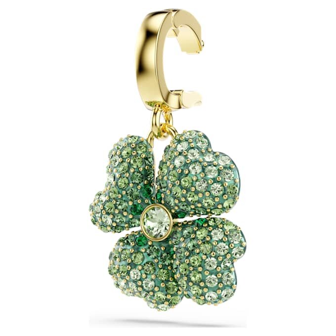 Dije de trébol Idyllia, verde, chapado en oro Dije de trébol Idyllia, verde, chapado en oro