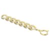 Extensor Dextera blanco, chapado en tono dorado