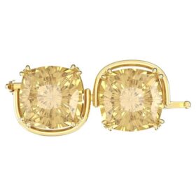 Extensor Harmonia, talla cojín, tono dorado, chapado en tono dorado