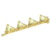 Extensor Matrix con corte triangular, amarillo, chapado en tono dorado