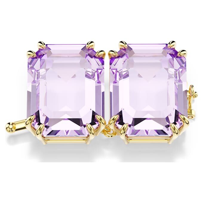 Extensor Millenia con corte octogonal, morado, chapado en tono dorado Extensor Millenia con corte octogonal, morado, chapado en tono dorado