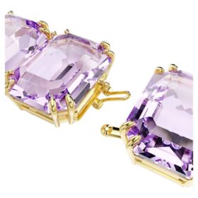 Extensor Millenia con corte octogonal, morado, chapado en tono dorado