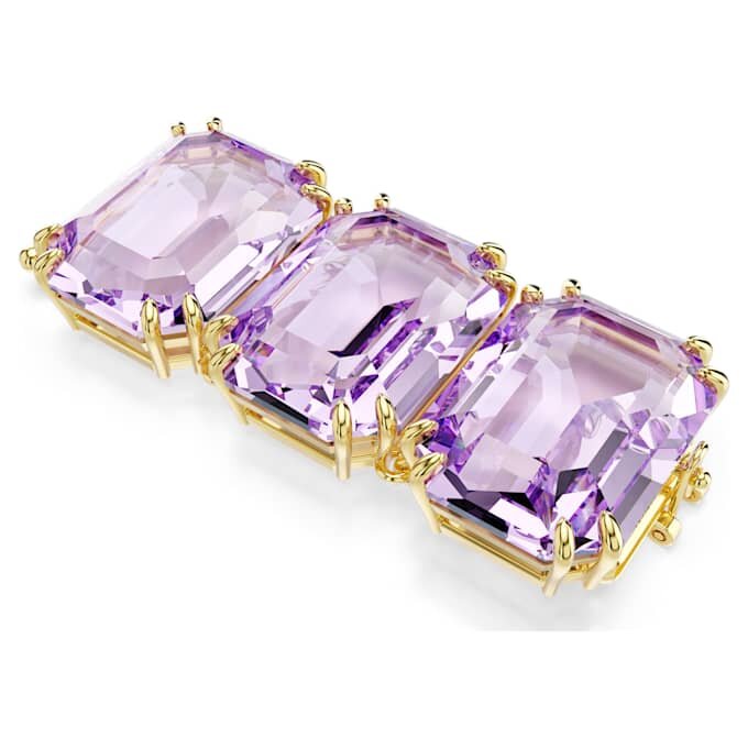 Extensor Millenia con corte octogonal, morado, chapado en tono dorado Extensor Millenia con corte octogonal, morado, chapado en tono dorado