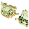 Extensor Millenia con corte octogonal, verde, chapado en tono dorado